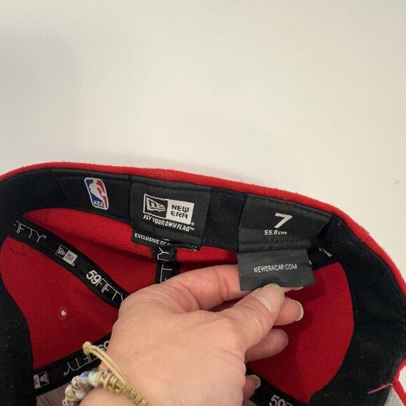 Vintage Los Angeles Clippers Red Twins Hat Cap Throwback Retro Logo Size 7 - Picture 3 of 5